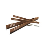Kochzange aus geöltem Nussbaumholz für Pfanne und Grill – 35 cm