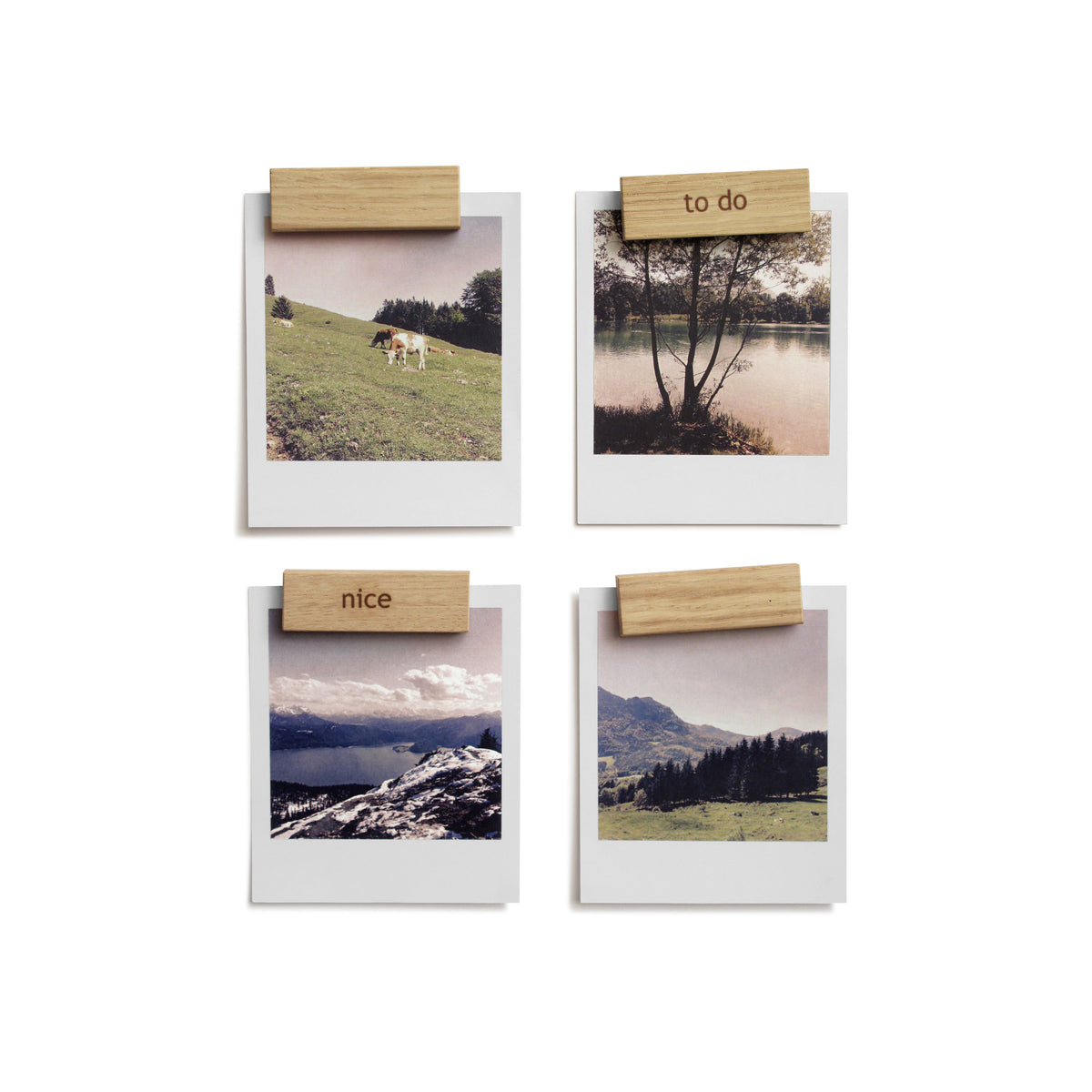 Holzmagnete Pur für Notizen, Fotos und Magnettafeln