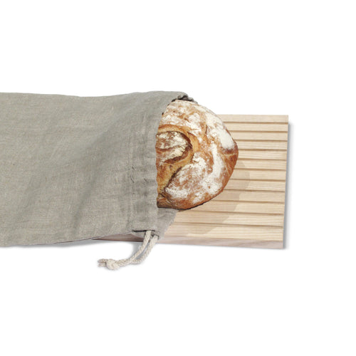 Brotbeutel aus Leinen zur Aufbewahrung von Brot und Brötchen