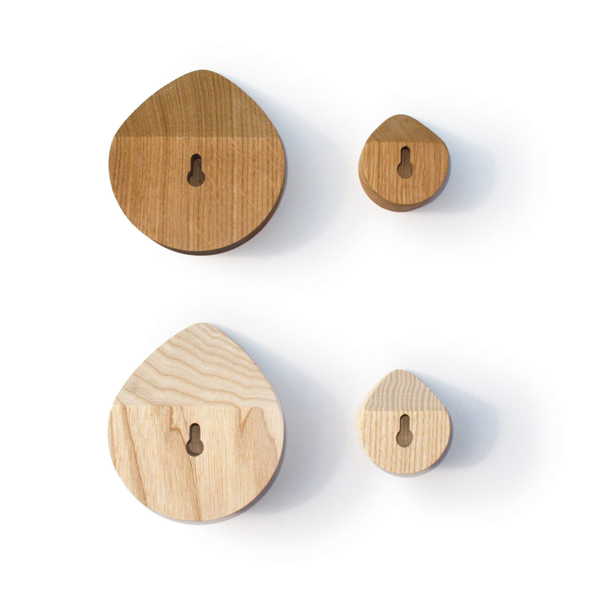 Wandhaken „Oi“ aus Eichenholz gross für Garderobe und Flur