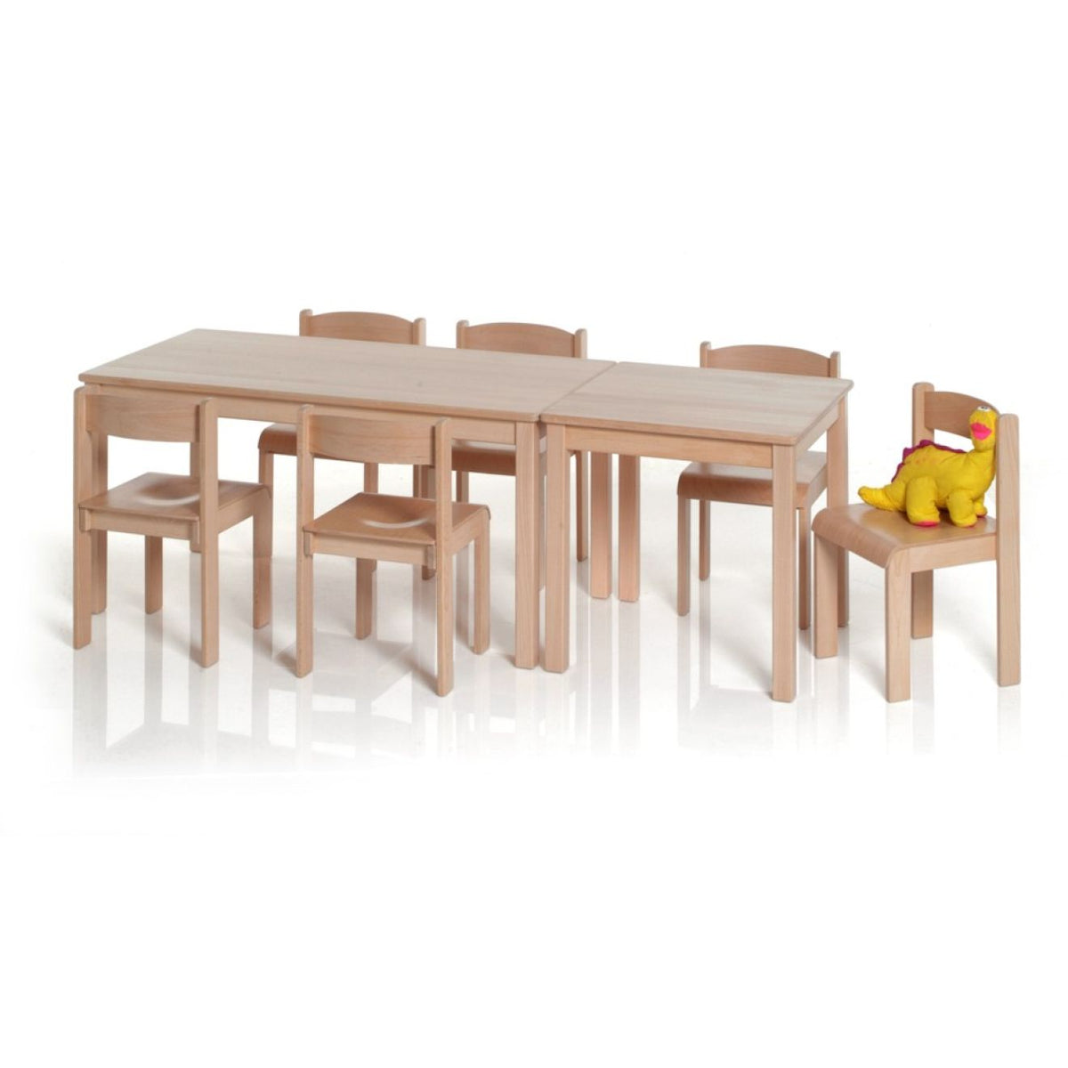Kindertisch mit St�hlen Holz Kindergarten